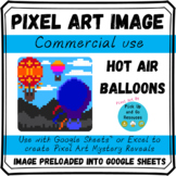 Pixel Art Commercial Use Images | Hot Air Balloons | For G