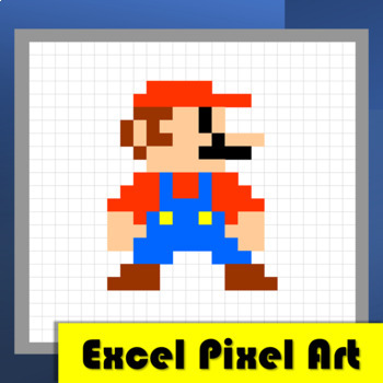 Preview of Pixel Art Creator – Excel Spreadsheet to Create Printable Pixel Art in 5 Sizes