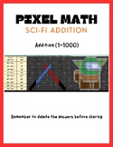 Pixel Art Math-- Addition (1-1000)-- SCI-FI