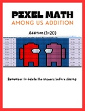 Pixel Art Math-- Addition (1-20)-- Among Us
