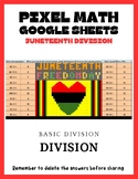 Pixel Art Math-- Basic Division-- Juneteenth