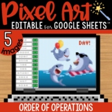 Order of Operations Pixel Art Math (No Exponents) | 5 Imag