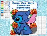 Pixel Art Math - Two-Step Equations - Stitch