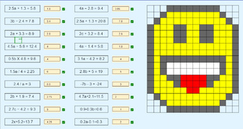 Preview of Pixel Art - One Step Equations Bundle