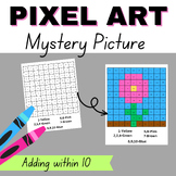 Pixel Art Printable - Adding within 10