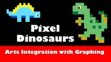 Pixel Dinosaur - Cut paper Grid Arts Integrated Unit