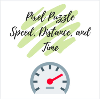 Preview of Pixel Puzzle: Speed, Distance, and Time