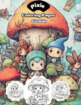 Preview of Pixie Coloring Pages For Kids : (+evaluation criteria) it's a tool for observing