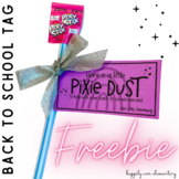 Pixie Dust Back to School Tag | Editable Pixy Stix Gift Tag
