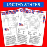 States & Capitals Crossword Part 1 of 2 FREE