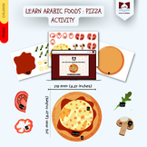 Pizza Activity, Learn Arabic foods  ( Arabic learning activities)