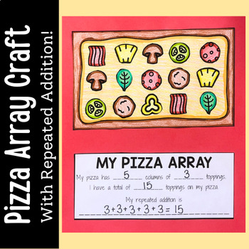 Preview of Pizza Array Craft | With Repeated Addition