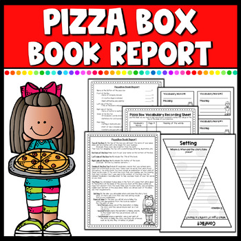 Preview of Pizza Box Book Report : For any Novel