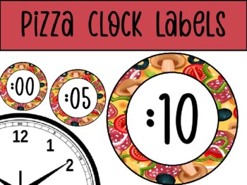 Preview of Pizza Clock Labels