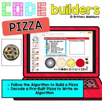 Preview of Pizza Code Builders - Computer Science Digital Activities