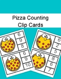 Pizza Counting Clip Cards 