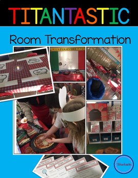Preview of Pizza Day Centers and Activities - Room Transformation