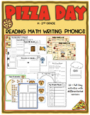 Pizza Day End of the Year Math Literacy ELA activities unit