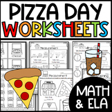 Pizza Day Themed Activities and Worksheets: End of the Yea