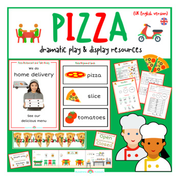 Preview of Pizza: Role Play & Display Resources (UK)
