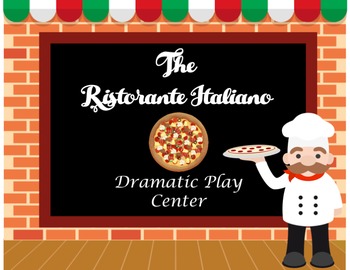 Preview of Pizza Dramatic Play with Printable Pizza and Ingredients