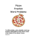 Pizza Fraction Word Problems