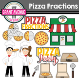 Pizza Fractions Clipart