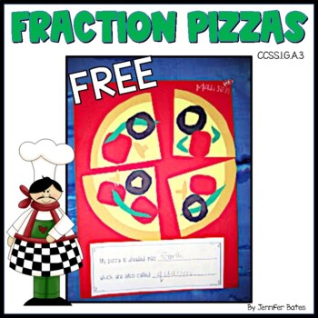 Preview of Fraction Pizzas Craft