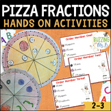 Pizza Fractions Craftivity and Hands-On Activities for Cen