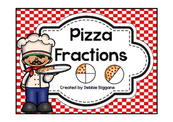 Preview of Pizza Fractions Flip Chart