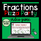 Pizza Fractions Math Game: Grade 5 Fractions Math Video Ga
