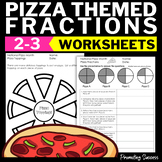 Pizza Fractions Beginning Introduction to Fractions Worksh