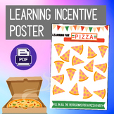Pizza Incentive Reward Chart Poster - Not Program Specific