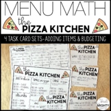 Pizza Kitchen Menu Math Addition Worksheets