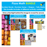 Pizza Math BUNDLE - Number Bonds | Number Sense | Shapes |