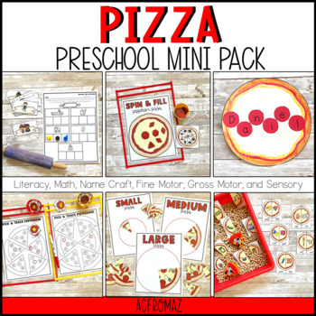 Pizza Mini Preschool Pack by ACfromAZ | TPT