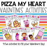 Pizza My Heart Valentine Activity Pack | Valentines Party 