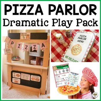 Preview of Pizza Parlor Dramatic Play Pack Pre-K