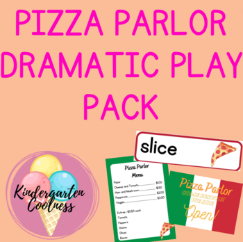 Preview of Pizza Parlor dramatic role play pack