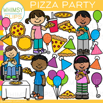 Preview of Pizza Party Clip Art