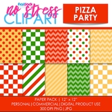 Pizza Party Digital Papers