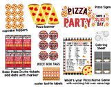 Pizza Party Pack  Digital Pizza Class Party Kit  Printable