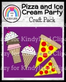 Pizza, Ice Cream Party Activities: Graph, Write, Craft, Co