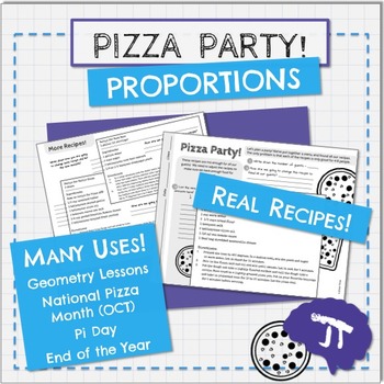 Preview of Pizza Party - Proportions and Recipes
