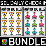 Pizza Party Social Emotional Learning SEL Check In Bundle