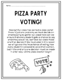 Pizza Party Voting