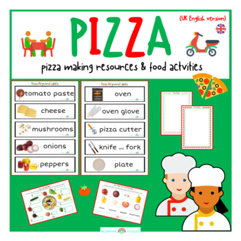 Preview of Pizza: Pizza Making Resources & Food Activities (UK)