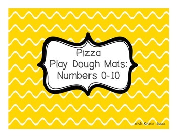 Preview of Pizza Play Dough Mats Numbers 0 to 10 FREEBIE