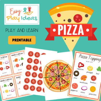 Pizza Play and Learn Printable Resource by Easy Play Ideas | TpT