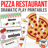 Pizza Restaurant Dramatic Play Printables, Pizzeria Center